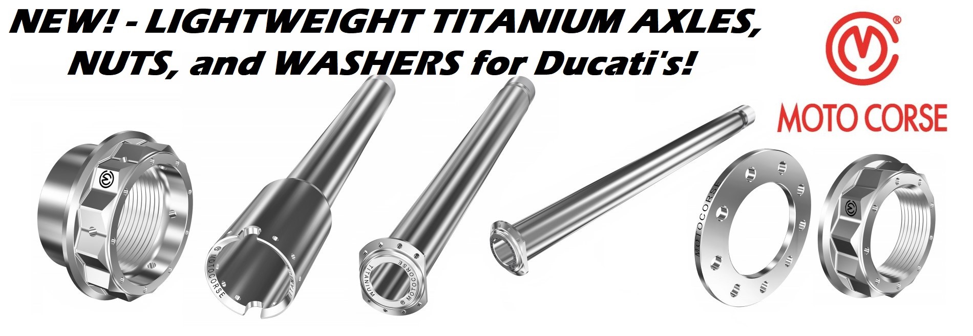 Motocorse Titanium Axles